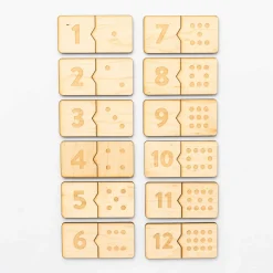 Wooden Numbers Puzzle & Matching Game