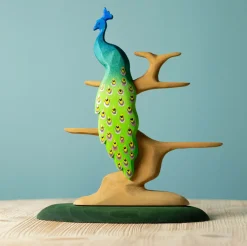 Wooden Peacock