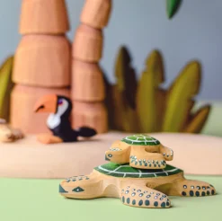 Wooden Turtle (Green)